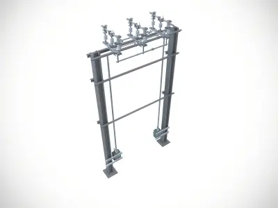 Electric Pole Low-poly 3D model buy