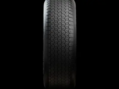 Dunlop CR65 600L 15 Front and Rear Tyres 3D model