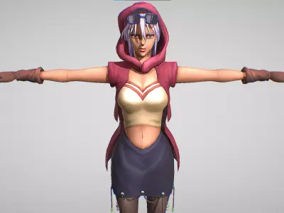 Mariah - Jojo Bizarre Adventure - Diamond Records Low-poly 3D model