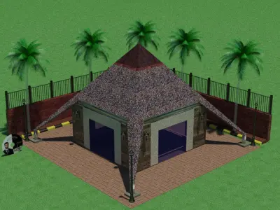 3D Pyramid Shop Free 3D model