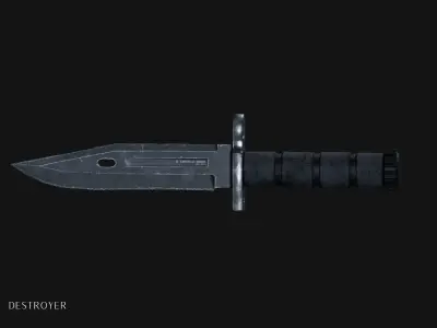 Tactical Knife 3D model purchase
