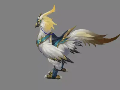 Mount - Dino Type 11 Low-poly 3D model