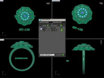 FASION RING  3D model 6