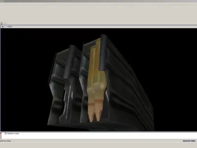 SA80-Launcher-Scope assault rifle in computer screen Low-poly 3D model