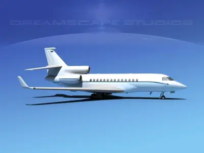 Dassault Falcon 7X V14 3D model