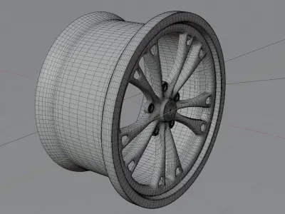 wheel 3D model by pop-aekkarat - Textured