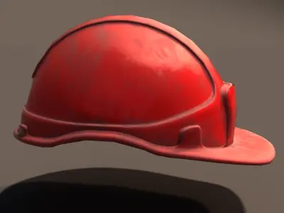 Low Poly Safety Helmet  Unity and Unreal Low-poly 3D model