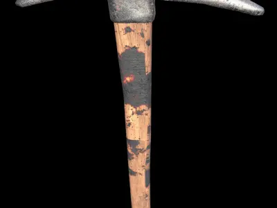 Pickaxe - PBR - Textured Low-poly 3D model