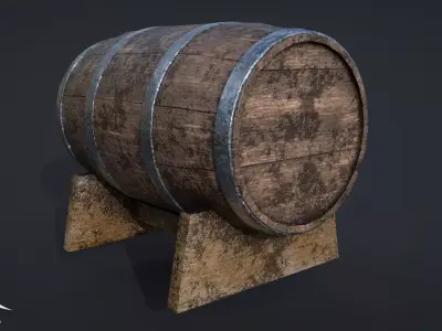 Barrel 3D model 5