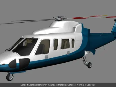 Ciborgsky Z-76 Low-poly 3D model