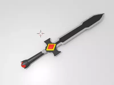 3D Sword Models Ready to Use for Game Development Free low-poly 3D model