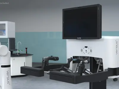 CMR Surgical Versus Rigged for Maya 3D model