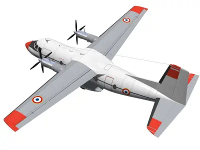 Nord-Aviation Nord 262 fregate 3D model buy