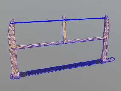 Frame Saw  Low-poly 3D model