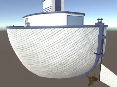 Boat LowPoly Low-poly 3D model