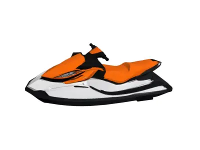 Generic Jet Ski Low Poly Personal Watercraft Low-poly 3D model