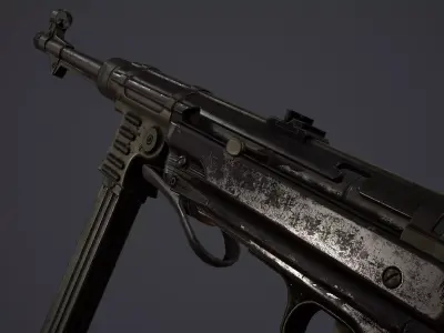 MP40 - WWII Low-poly 3D model