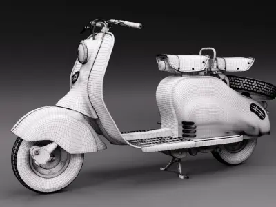Lambretta 125 LD 3D model