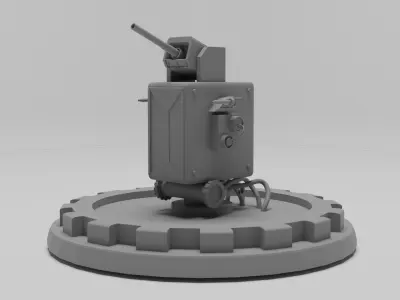 Cannon Military - 3d print model 3D print model
