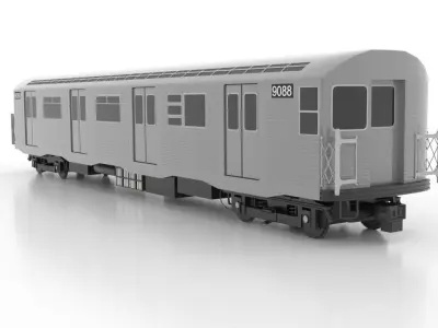 Budd R32 1965 Low Low-poly 3D model