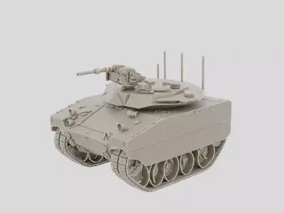 Armored Military Engineering Vehicle for 3D print 3D model