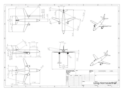 Fictional Twin Engine Jetliner a321 Inspired series Low-poly 3D model