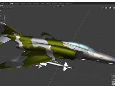 F-4E Phantom II 3D model