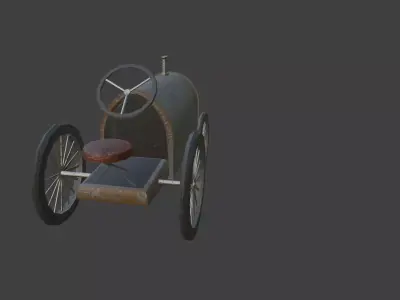 Vintage toy car 3D model buy