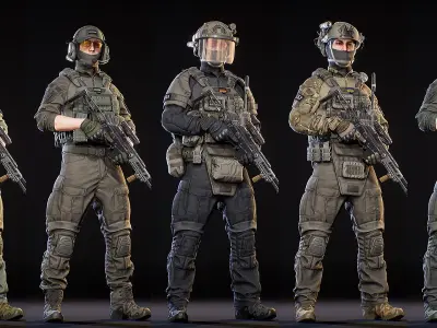 MODULAR SOLDIER PACK 3D model