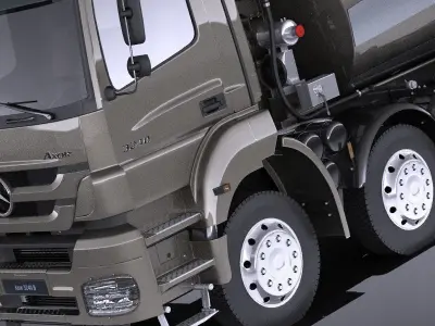 Mercedes-Benz Axor 3240B Cement Mixer 2017 VRAY 3D model