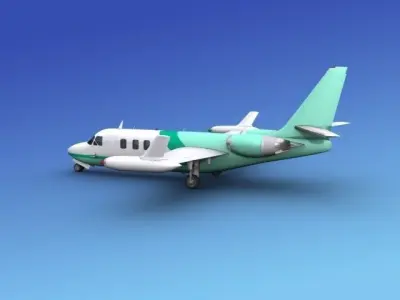 IAI Westwind II V 3D model 2