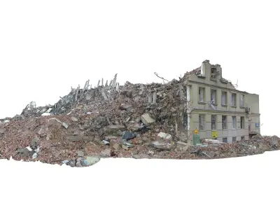 Demolished building Ultra HD 16K(1) 3D model