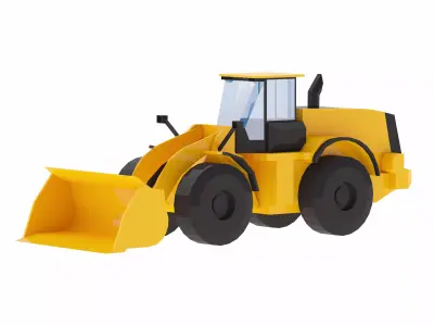 Loader Construction 792 Simplified Low-poly 3D model