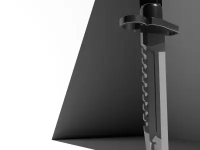 M9 Knife Model Free low-poly 3D model