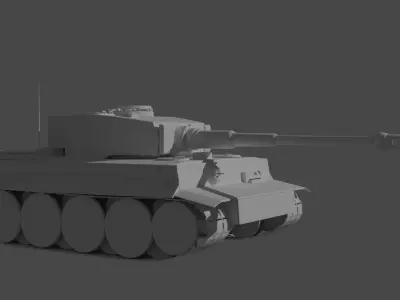 Tiger 131 German Tank Free 3D model