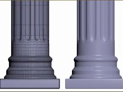 column 3D model