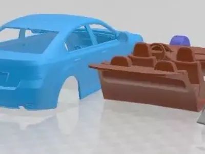 Subaru Legacy Sedan 2010 Printable Car  3D print model