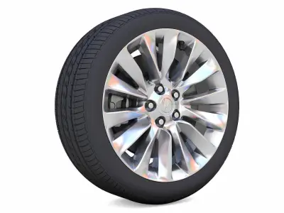 Acuras RLX Rim 3D Model Low-poly 3D model