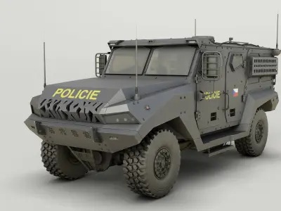 High-Quality MRAP Military Vehicle - Game-Ready 3D Model  3D model