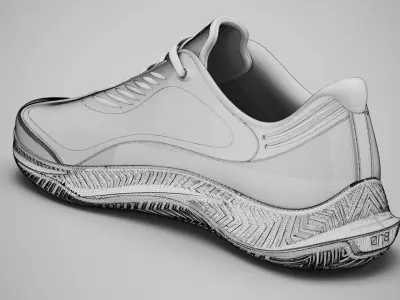 Sneaker - Training shoes  Free 3D model