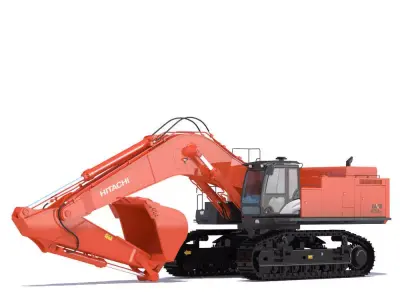 Excavator Hitachi Zaxis ZX870 3D model