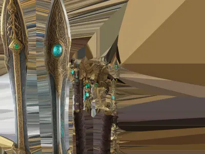 Fantasy Sword 3D model