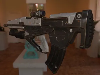 Machine Gun 3D model get