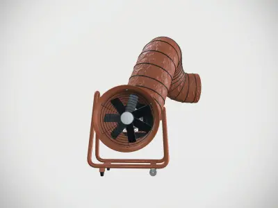 Industrial Portable Ventilation System 3D model