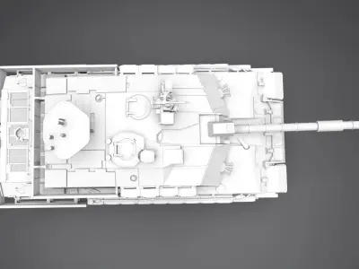 Fv4034 Challenger 2 Scale model 3D print model