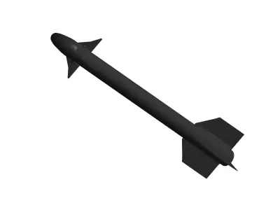 AIM-9 air-to-air missile 3D model