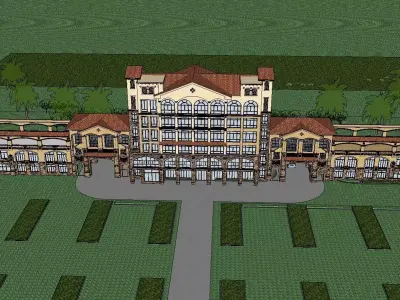 vacation spot-Resort-Fashion Leisure Hotel-0246 3D model