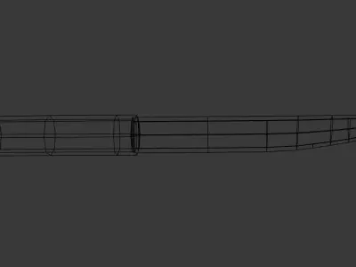 Low Poly Knife 3 Free low-poly 3D model