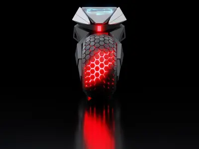 motorcycle robot 3D model buy