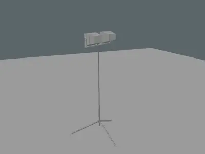 halogen lamp Free low-poly 3D model